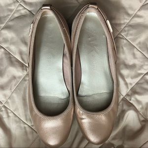 Michael Kors MK Sport Rose Gold Flats Size 7